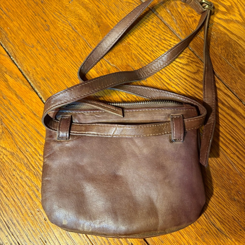 Free People Soft Brown Leather Belt Bag